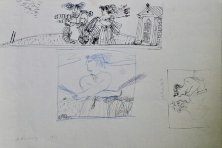 3 Zeichnungen | 1976 | Farbstift/Papier | 29,8 x 41,8 cm